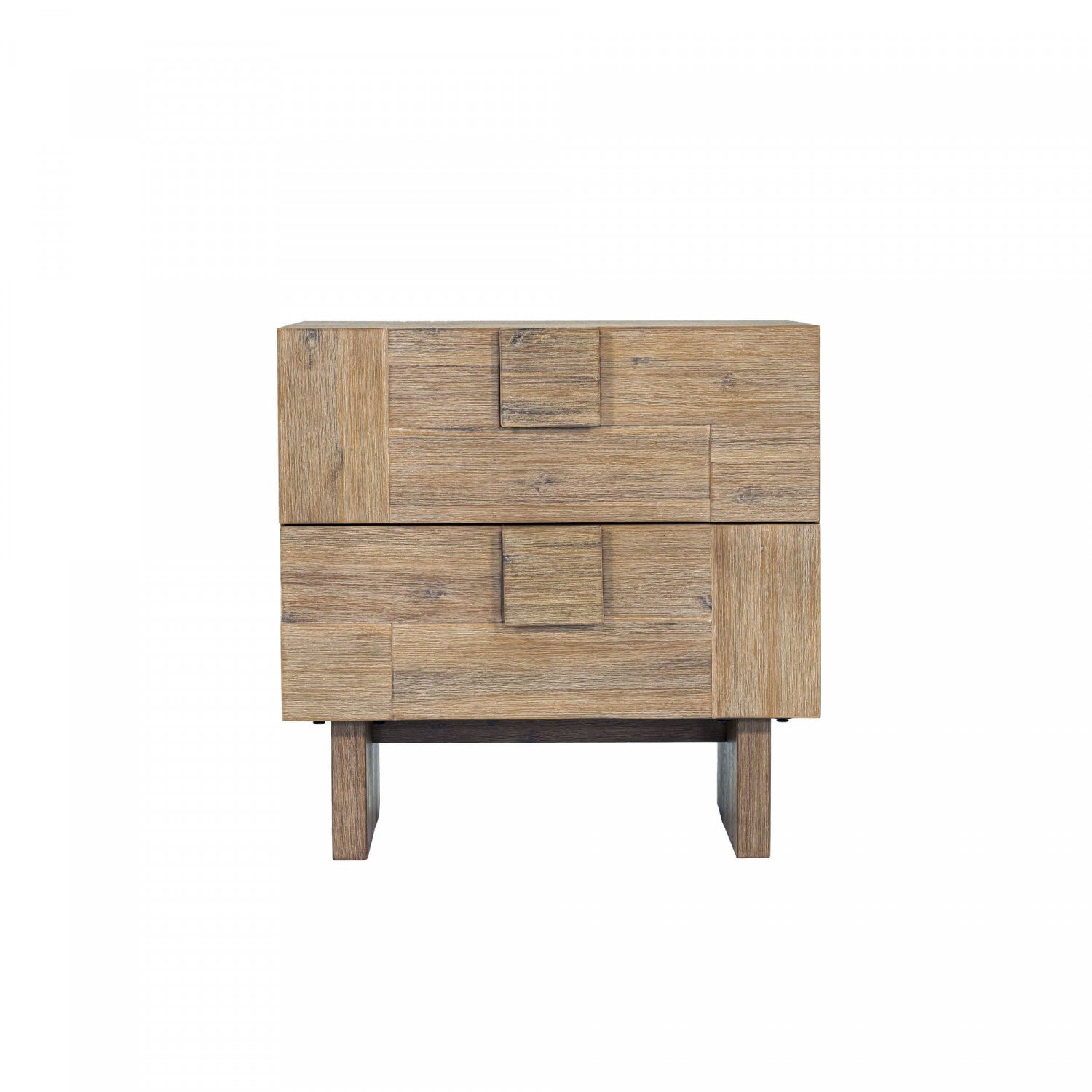 Brumont Brown Nightstand - Modern Bedside Table with Storage for Bedroom, Living Room & Office