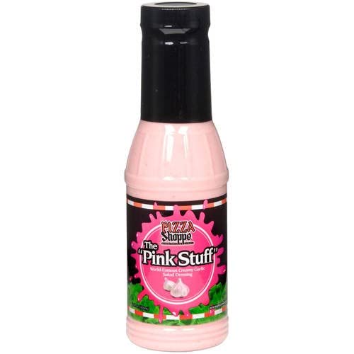 Pizza Shoppe The Pink Stuff Creamy Garlic Salad Dressing - Delicious Garlic Flavored Salad Topping for Pizza, Pasta & Sandwiches | Perfect for Family Dinners & Parties
