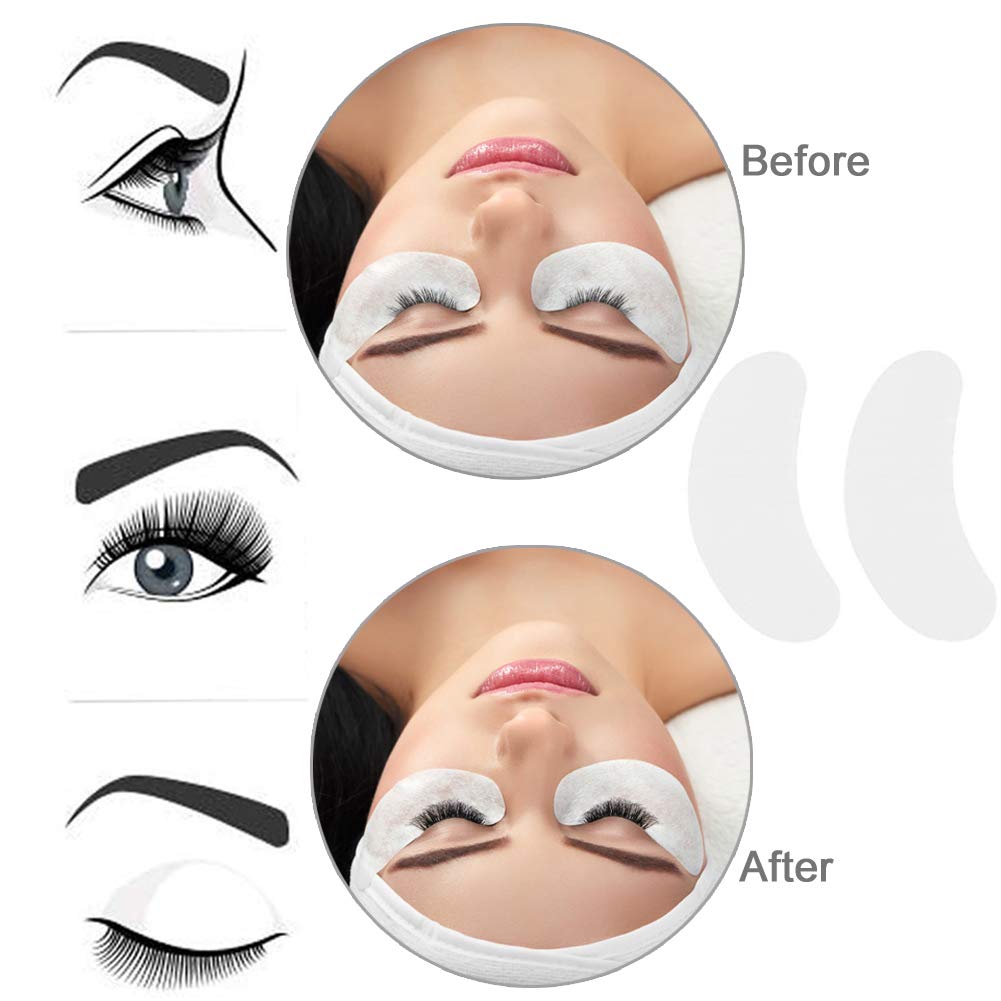 110 Pairs Under Eye Gel Pads - Hydrogel Lash Patches for Eyelash Extensions, Soothing & Cooling Eye Treatment - Perfect for Salon Professionals & At-Home Lash Care