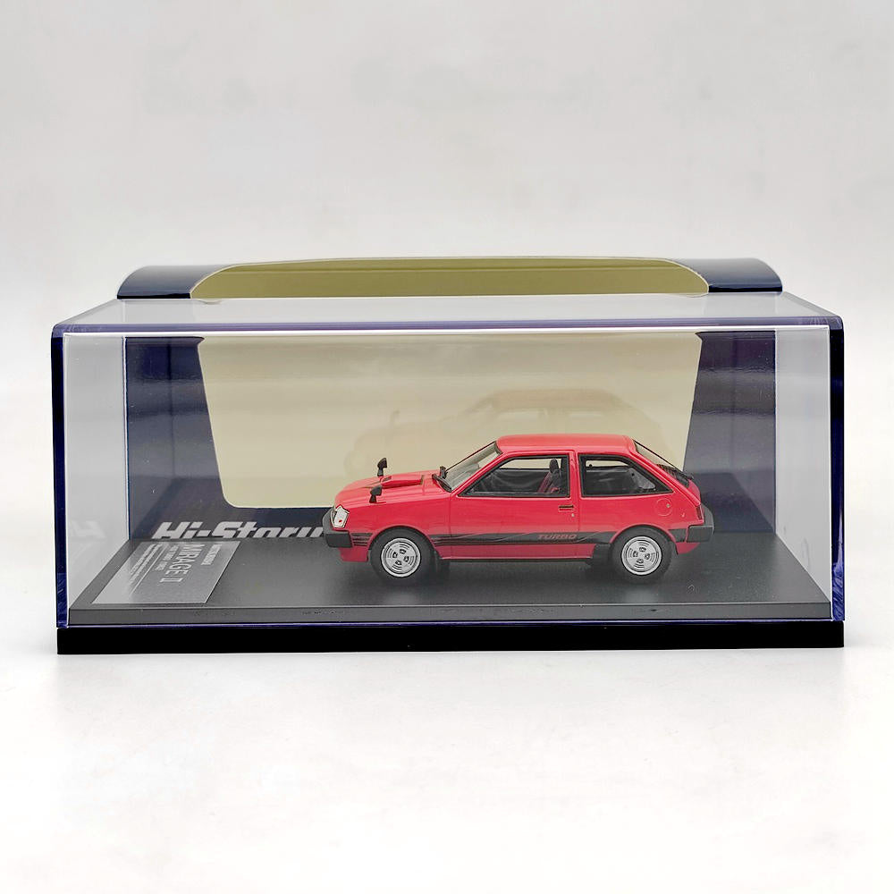 1/43 Scale Mitsubishi Mirage II 1400 Turbo 1982 HS302 Resin Diecast Model Car - Collector's Edition for Display & Racing Enthusiasts