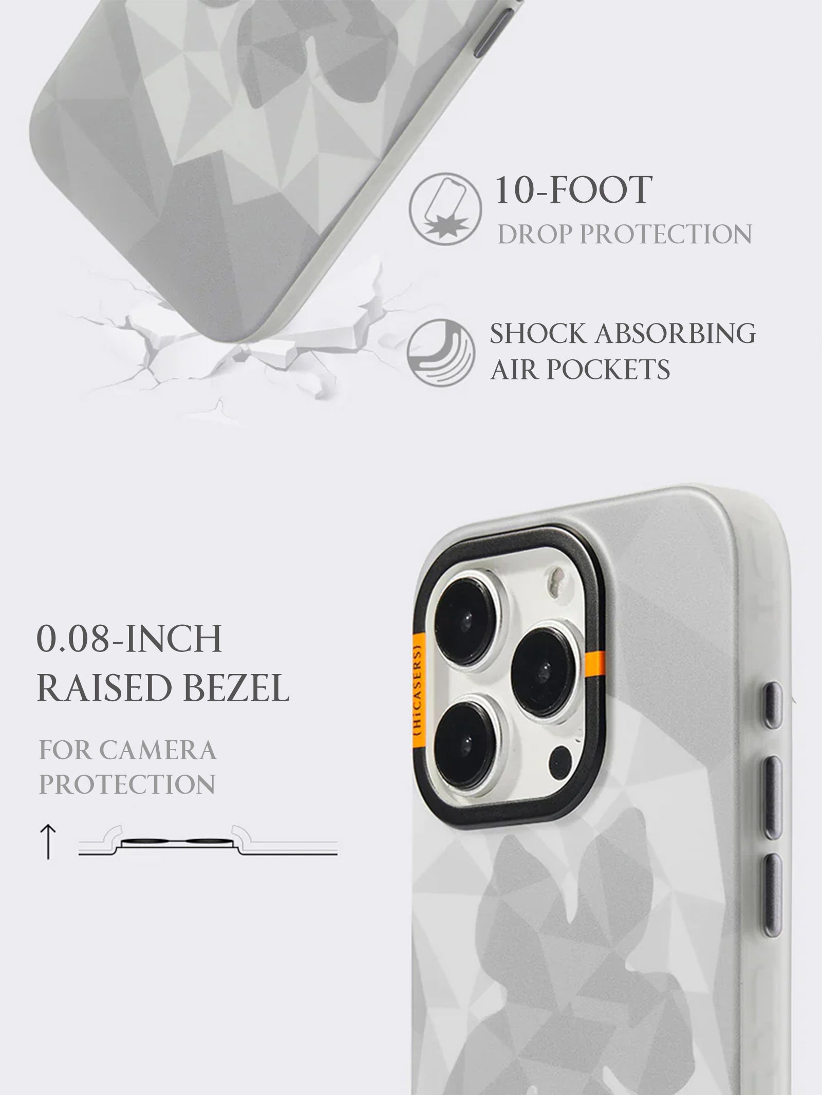 Pastel Grey Checkered Blossom Phone Case - Trendy Floral Design for iPhone & Samsung, Perfect for Spring & Everyday Use