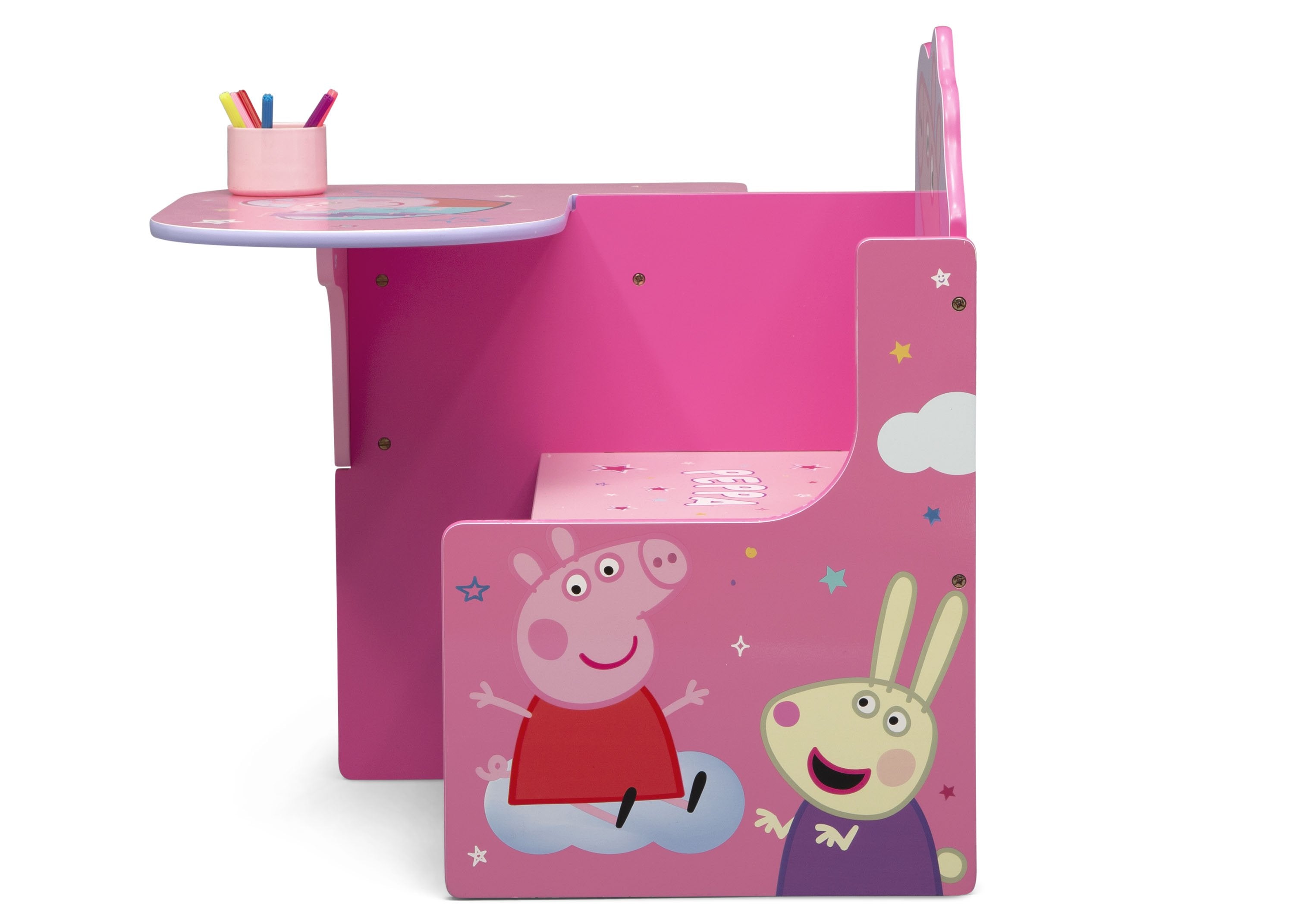 Peppa Pig Kids Study Desk with Storage Bin - Perfect for Homework, Drawing & Playroom Organization