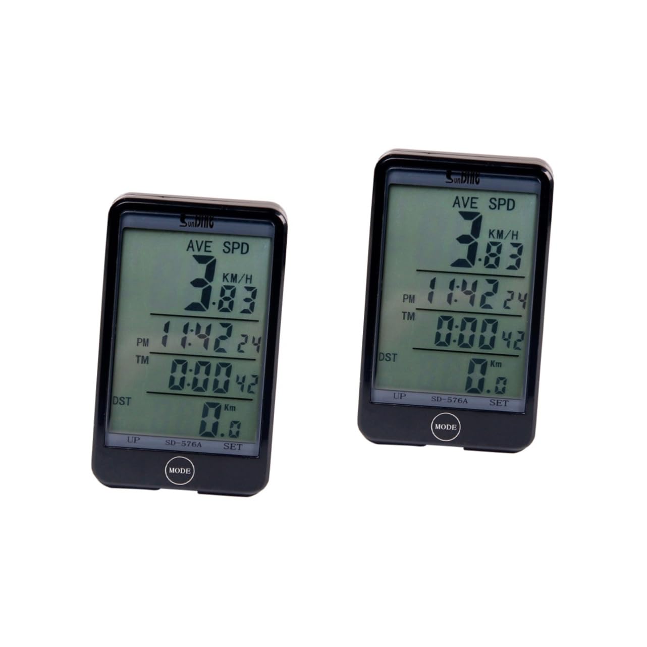 Mipcase 2-Pack Bike Odometer & Cycling Computer with Cadence Monitor - Wireless Bicycle Speedometer for Indoor Exercise & Outdoor Training - Perfect for Spin Bikes, Road Bikes, and Stationary Workouts