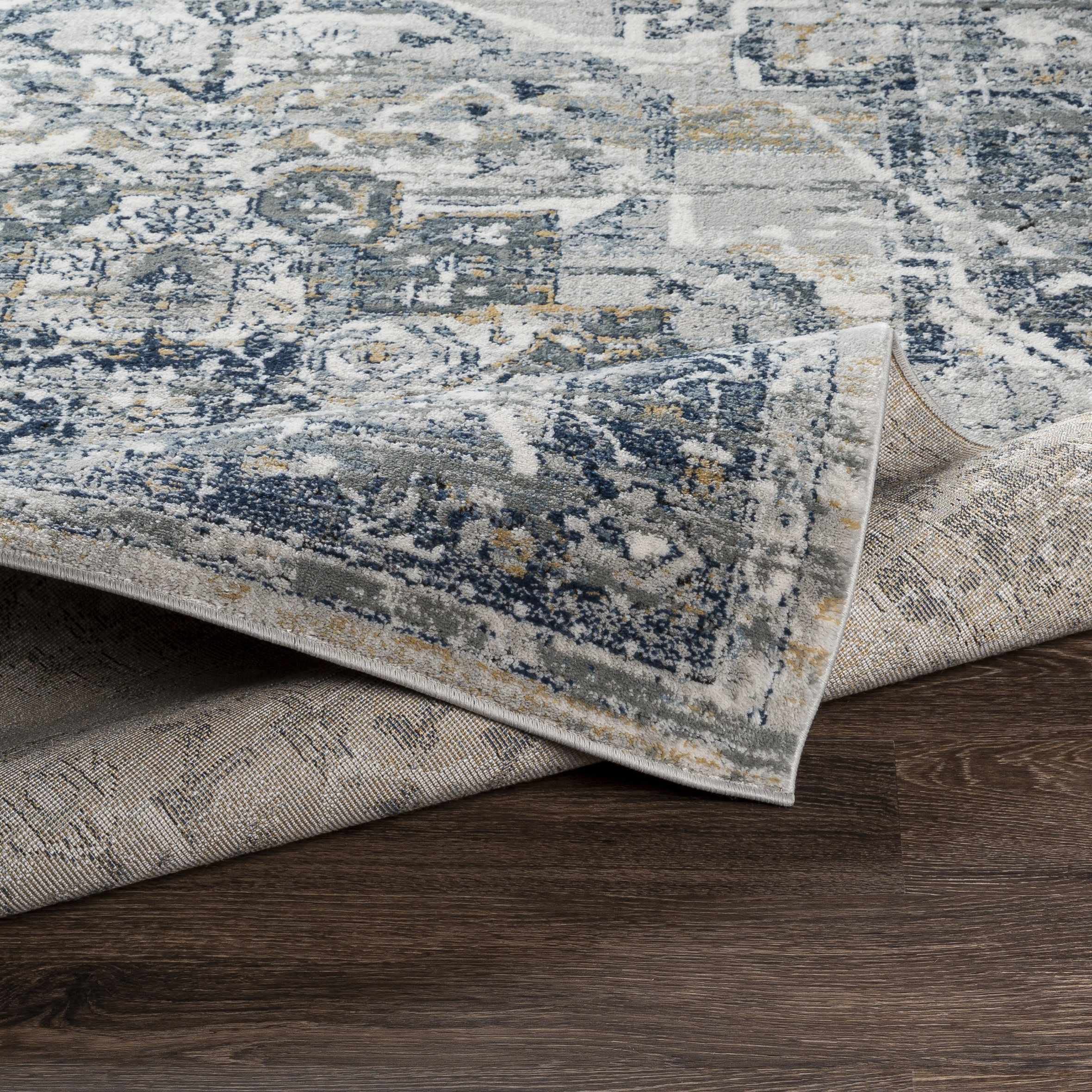 Premium Hauteloom Allerton Traditional Area Rug - 9' x 12' - Soft Beige, Gray & Blue - Perfect for Living Room, Bedroom & Home Decor - Adds Elegance & Comfort to Any Space
