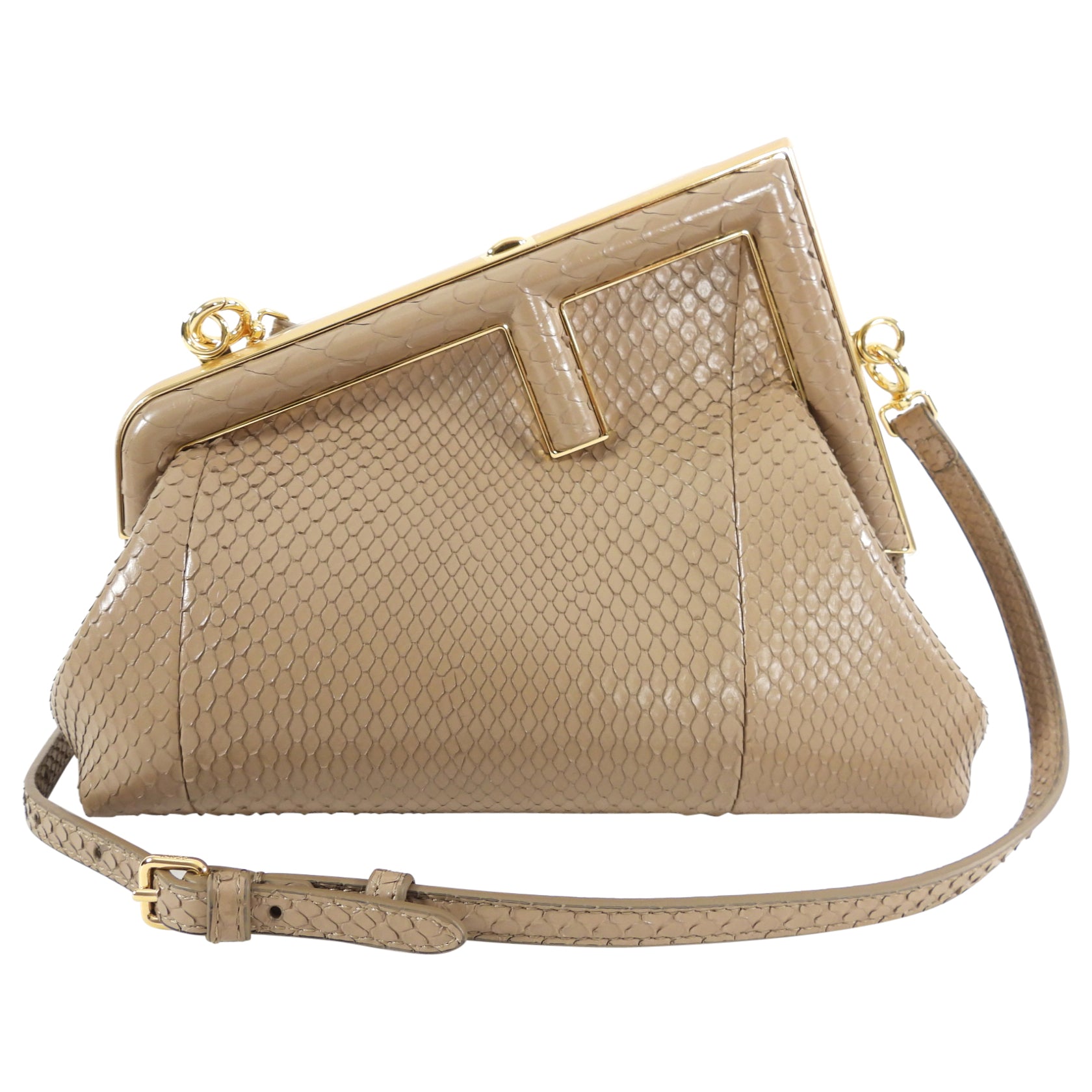 Fendi Small First Convertible Clutch Shoulder Bag - Luxury Leather Crossbody Purse for Women | Perfect for Evening Parties, Date Nights & Travel Accessories