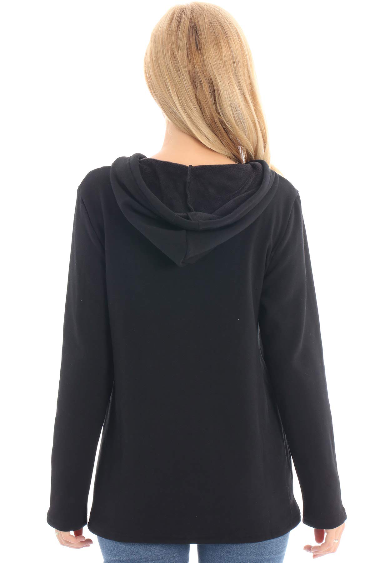 Bearsland Women's Maternity Nursing Sweatshirt - Soft Breastfeeding Hoodie with Pockets for Pregnancy & Postpartum Comfort | Perfect for Nursing Moms, Winter Wear & Casual Outfits