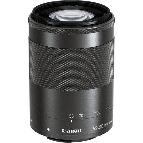 Canon EF-M 55-200mm f/4.5-6.3 IS STM Telephoto Zoom Lens (Black) - Perfect for Travel, Wildlife & Portrait Photography