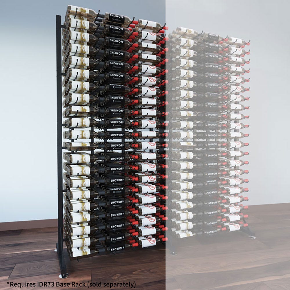 378 Bottle 7 Foot DLX Island Display Extension - Premium Wine Rack for Home Bar, Kitchen, or Restaurant Storage - Perfect for Wine Enthusiasts and Commercial Use