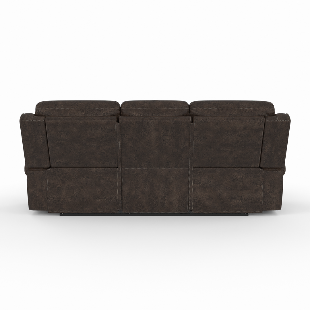 Quade Manual Reclining Sofa - Comfortable 3-Seater Recliner Couch with Adjustable Backrest for Living Room, Home Theater & Family Relaxation