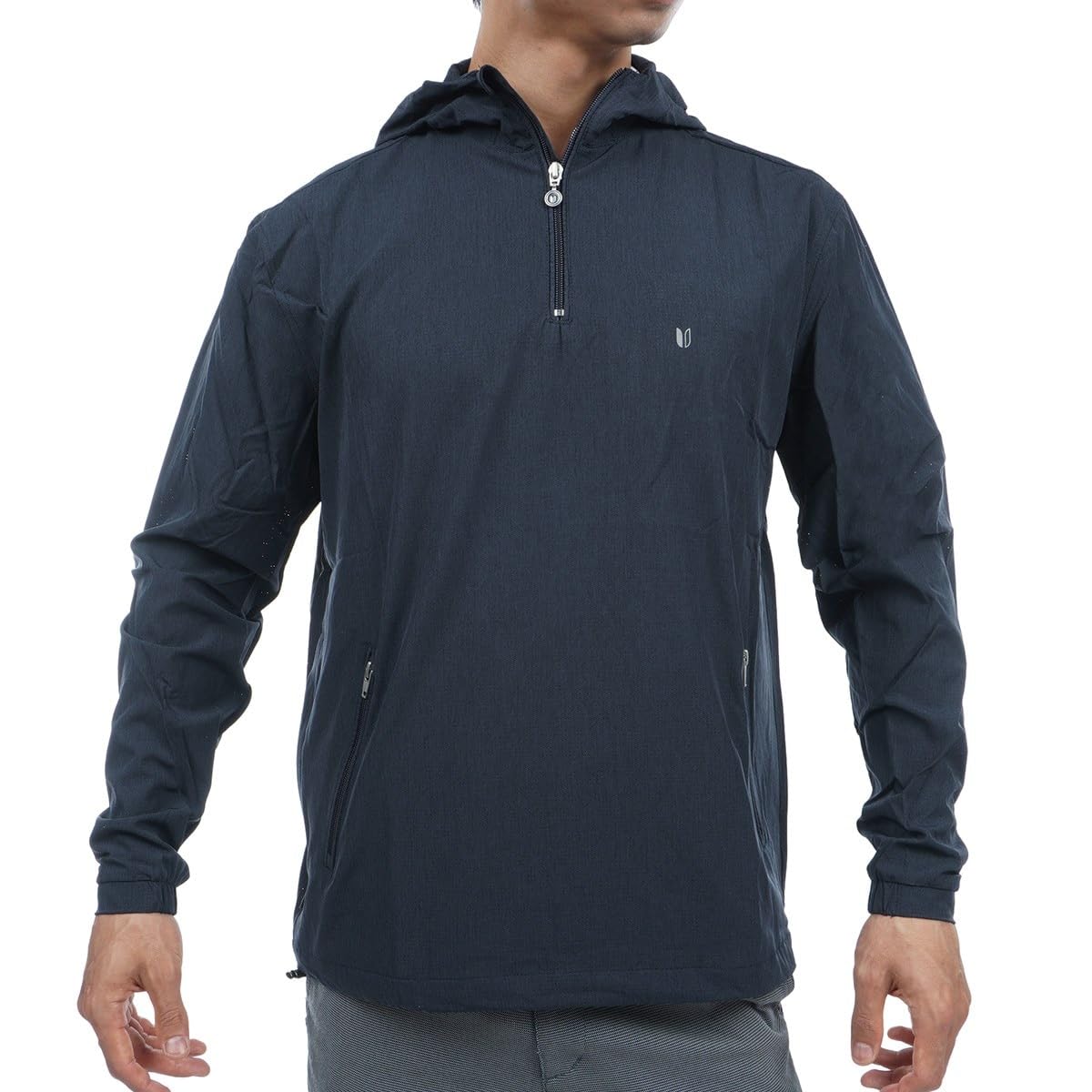 Linksoul Perforated 1/2 Zip Boardwalker Hoodie - Breathable Sun Protection Pullover for Surfing, Golf & Outdoor Activities