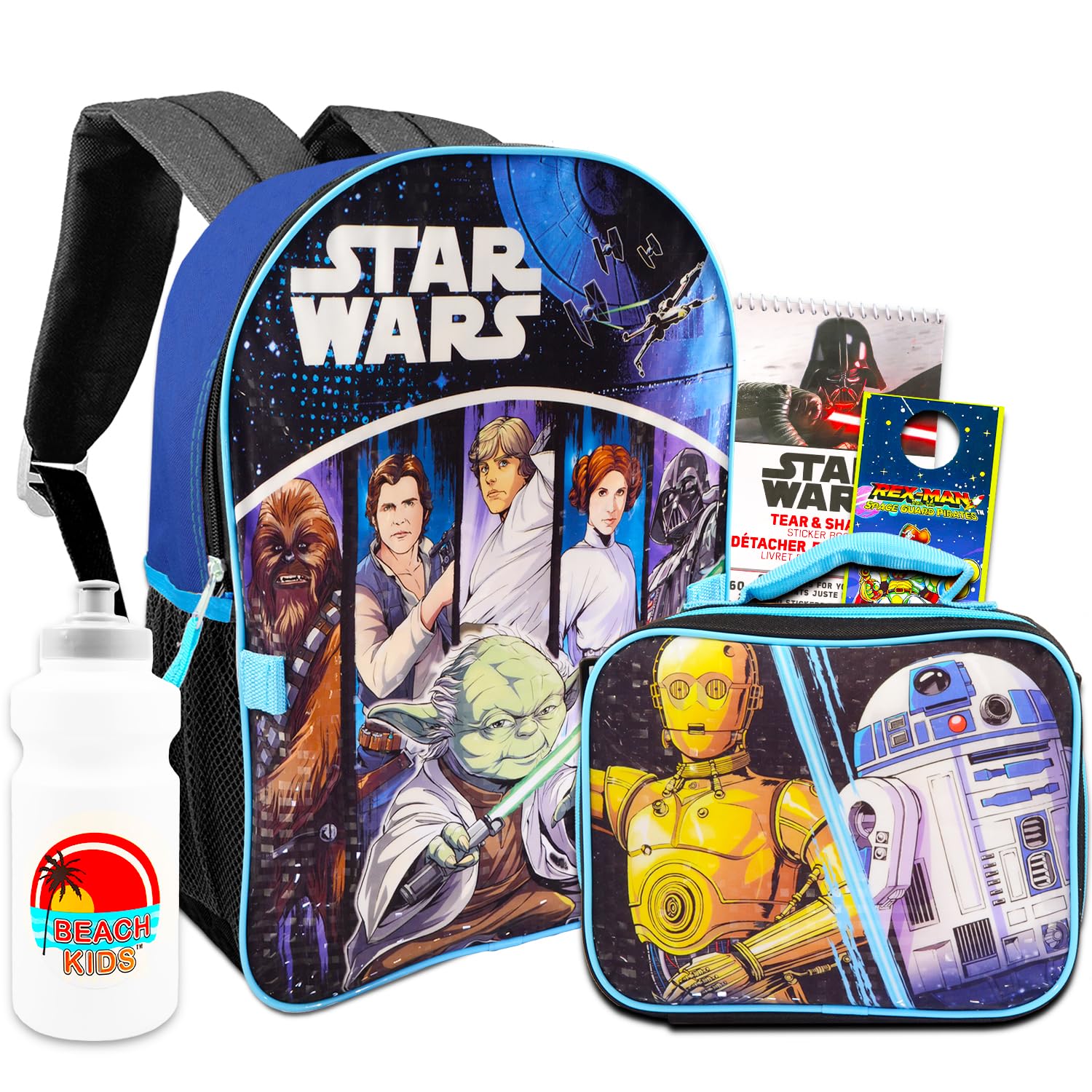Star Wars Backpack with Lunch Box Set for Boys - 16