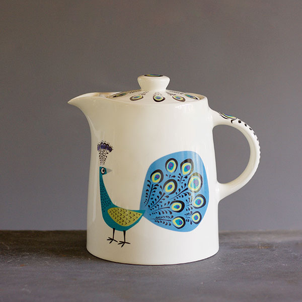 Handmade Ceramic Peacock Teapot Replacement Lid - Elegant Tea Accessory for Afternoon Tea & Home Decor