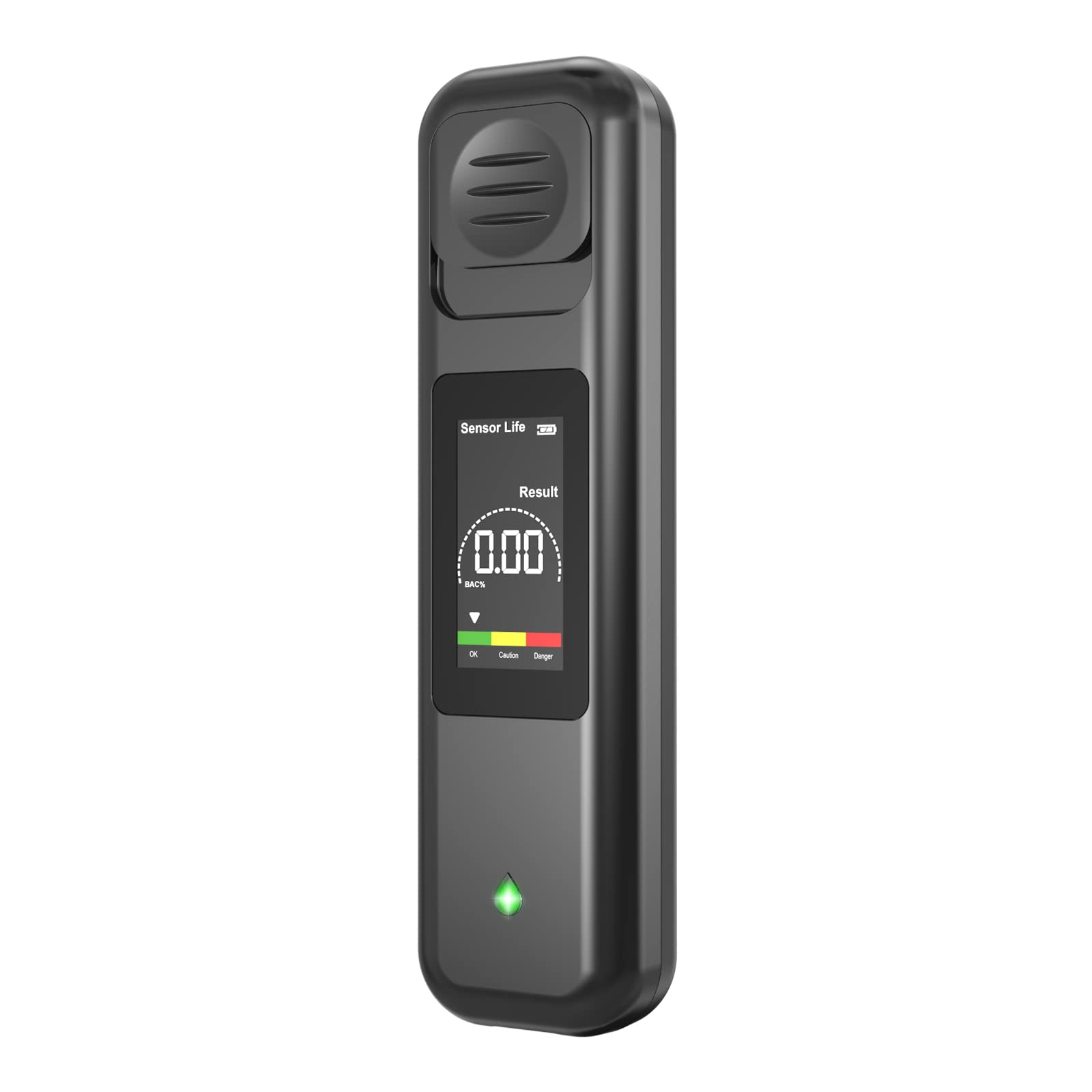 Professional Portable Breathalyzer with Digital Accuracy - Contactless Alcohol Breath Tester for Personal & Professional Use | Rechargeable & Reliable (Black) | Perfect for Parties, Driving Safety & Workplace Testing