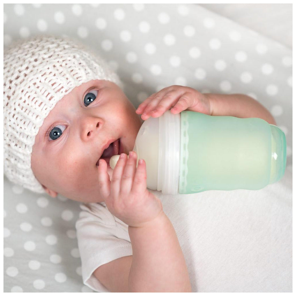 OlaBaby 240ml Silicone Baby Bottle - BPA-Free, Gentle Feeding for Newborns & Infants - Perfect for Breastfeeding, Formula, and On-the-Go Use