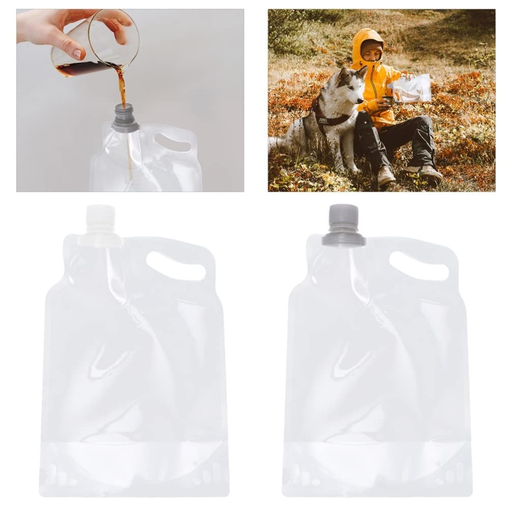 BESPORTBLE 4pcs Collapsible Kettle - Portable Camping Water Bottle for Travel & Hiking