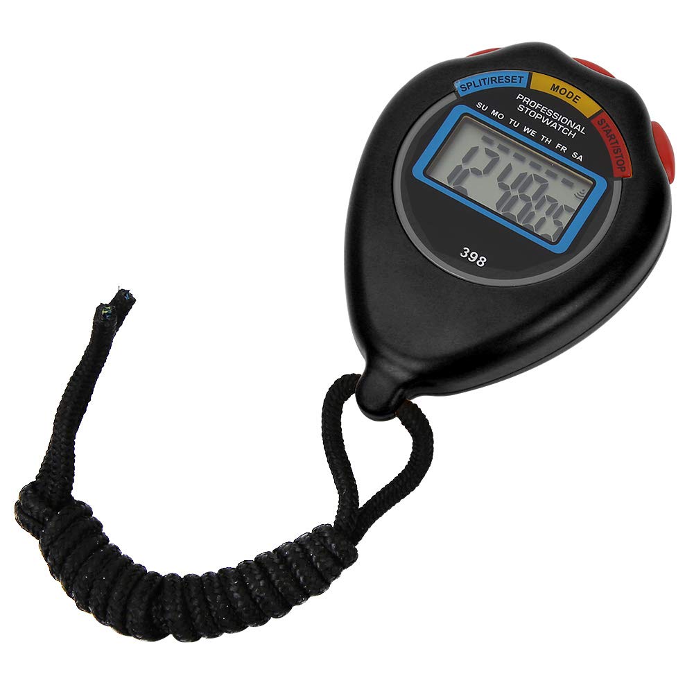 Professional Digital Stopwatch Timer - Sports Stopwatch with Large Display for Racing, Running, Swimming | Track Workouts, Training Sessions & Competition Timing