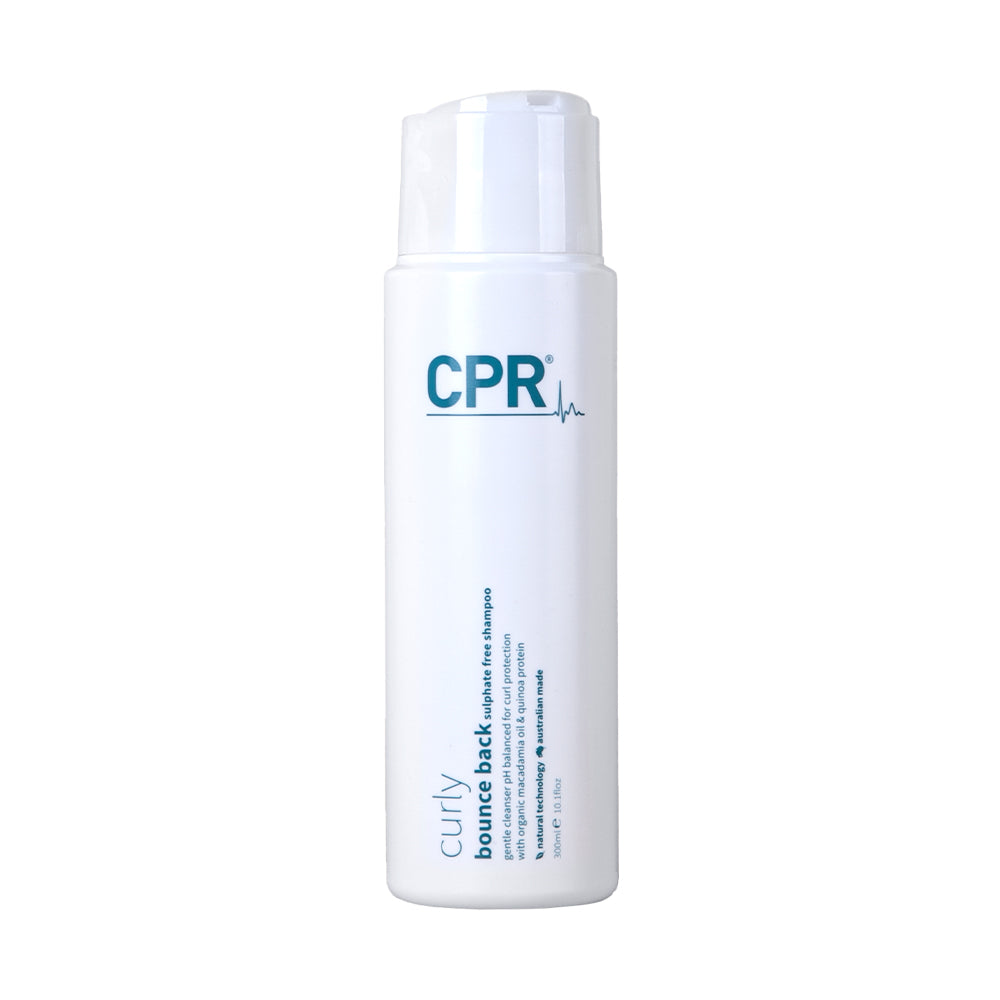 CPR Curly Bounce Back Sulfate Free Shampoo for Curly Hair - 300ml Hydrating & Frizz Control Shampoo - Perfect for Dry, Damaged Curly Hair Care Routine