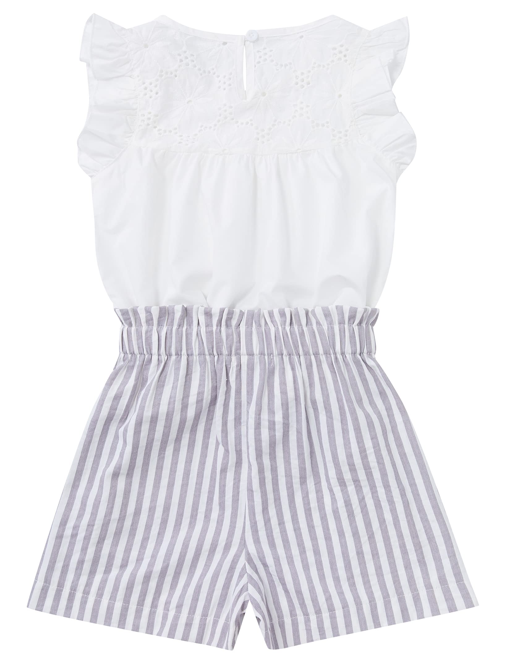 Girls Summer 2-Piece Outfit Set - Cute Cotton T-Shirt & Comfortable Shorts | Perfect for Playdates, Beach Trips & Summer Vacations