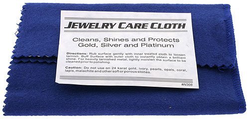 Premium Polishing Cloth for Silver, Gold, Brass & Jewelry - Instant Cleaning & Shine Restoration for Rings, Watches, Necklaces & Metal Accessories | Perfect for Home Jewelry Care & Gift Giving