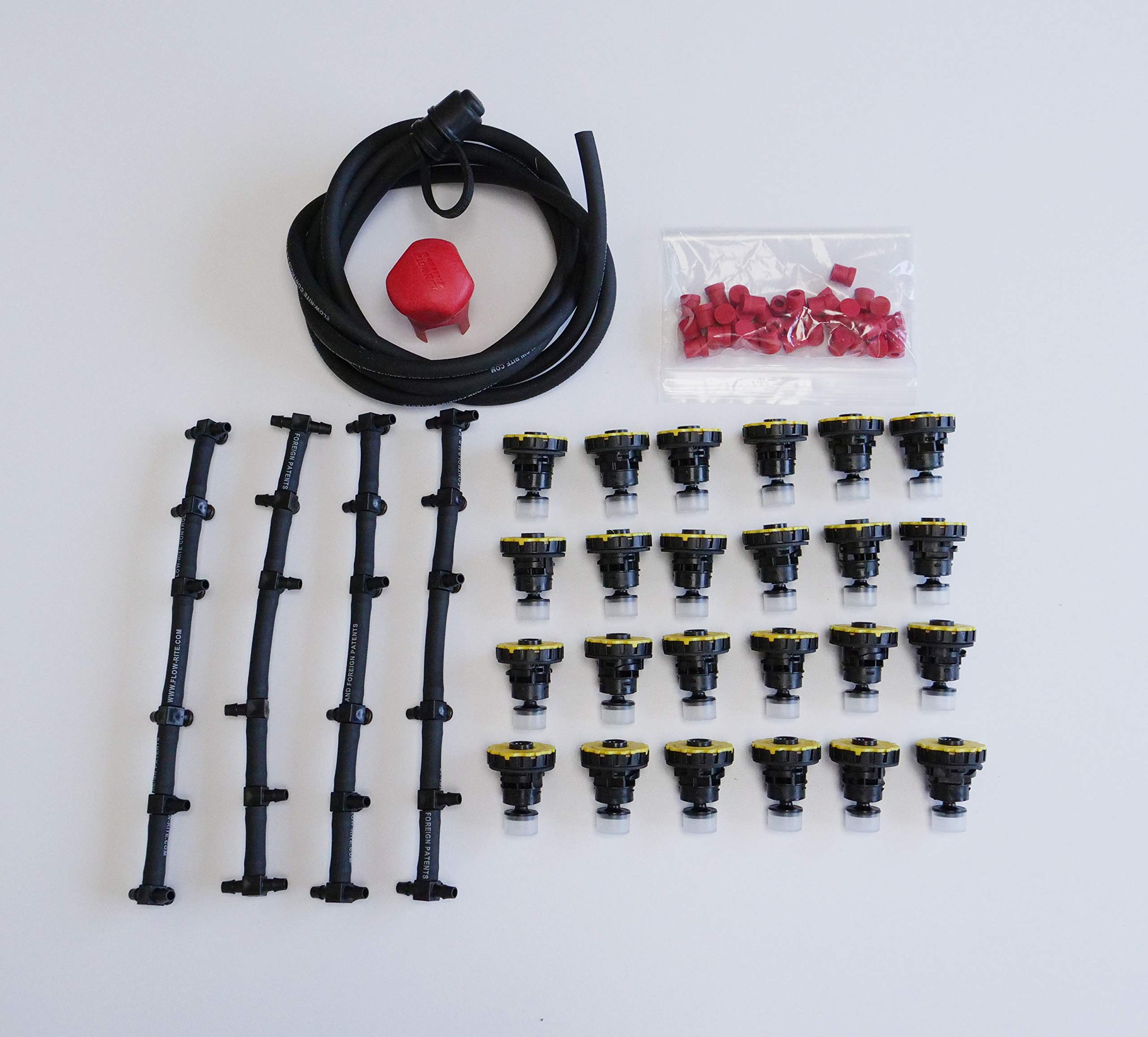 48V Battery Watering Kit for 4 12V Batteries - Maintain Lead Acid Batteries Easily - Perfect for Golf Carts, RVs, and Solar Power Systems
