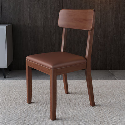 Walnut dark coffee skin (solid wood backrest)