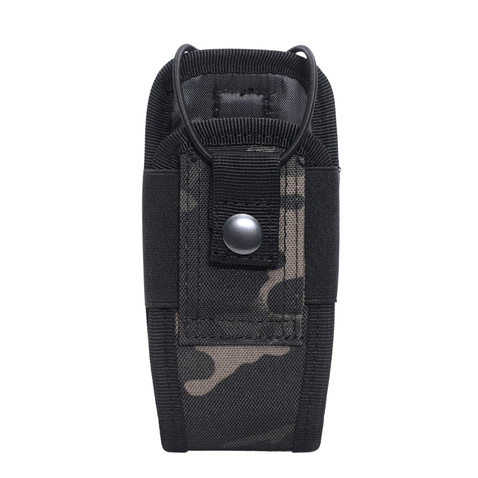 Durable Walkie Talkie Holder Case - Heavy Duty Radio Holster for Two-Way Radios, Belt Clip Mount for Security, Construction & Outdoor Use - Compatible with Most Service Belt Radio Models (Black)