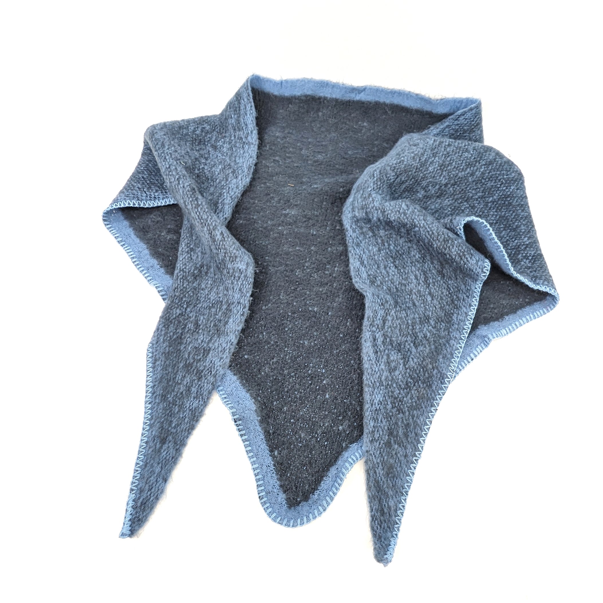 Enitsa Soft Wool Triangular Scarf (75x185cm) - Navy Blue Winter Wrap for Women & Men - Perfect for Cold Weather, Outdoor Activities & Fashion Accessories