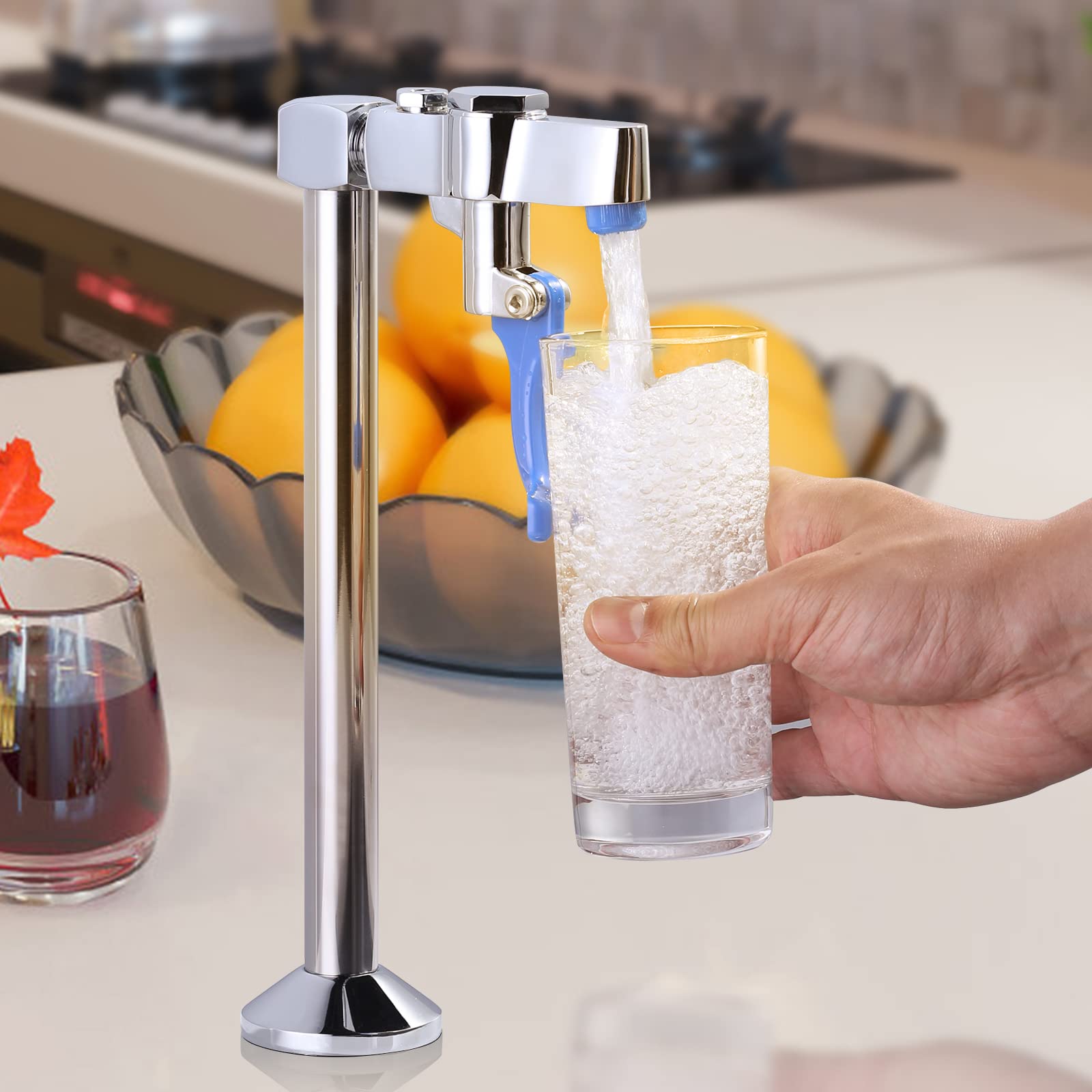iVIGA Chrome Deck Mount Glass Filler Faucet - 1/2