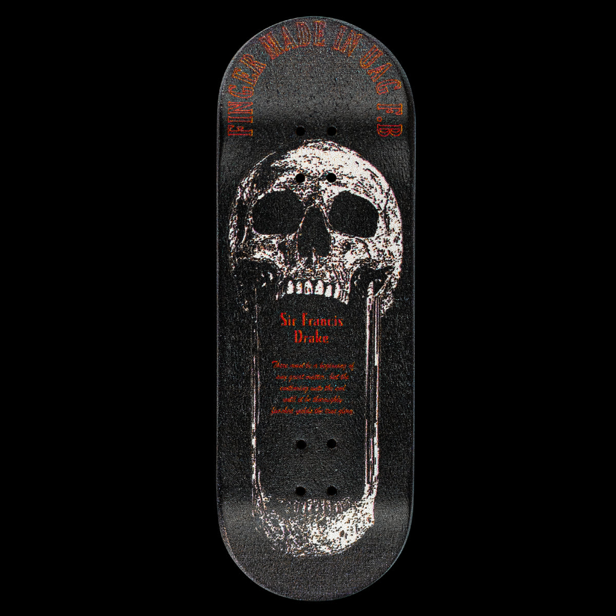 UAG Fingerboard Deck - Professional Pirate Design Tech Deck for Finger Skateboarding | Perfect for Skaters, Collectors & Office Stress Relief