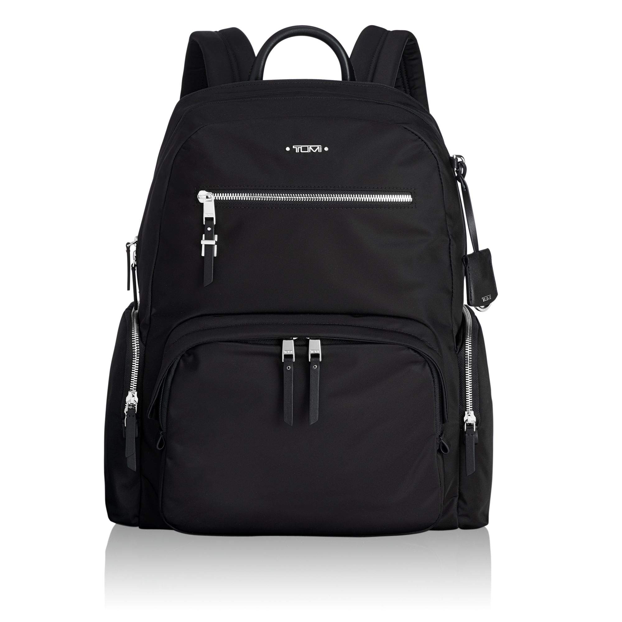 TUMI Voyageur Carson 15 Inch Laptop Backpack for Women - Stylish & Durable Computer Bag in Black/Silver - Perfect for Work, Travel & College