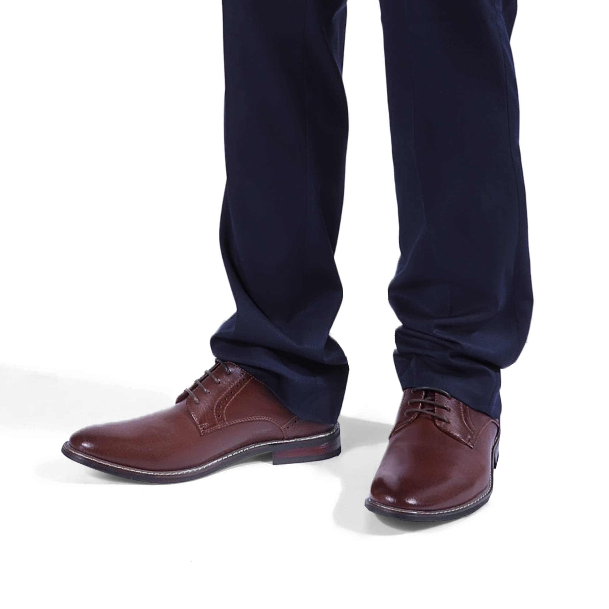 Premium Men's Dress Shoes - Formal Cap Toe Oxford Business Shoes for Men | Comfortable & Stylish | Perfect for Weddings, Office & Special Occasions