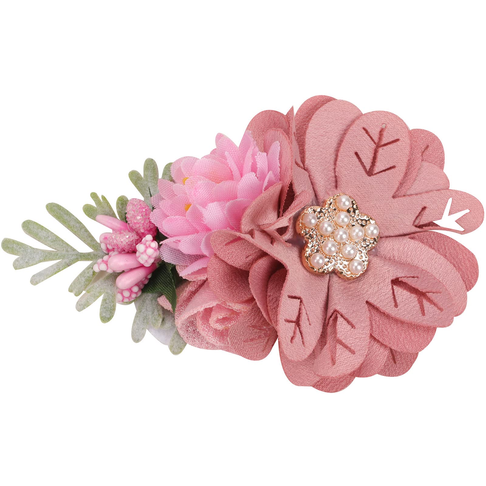 10pcs Flower Hair Clips for Girls - Colorful Hair Accessories for Parties & Weddings