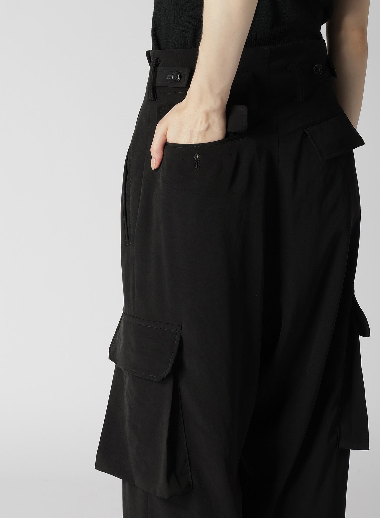 CREPE de CHINE CARGO PANTS - Lightweight Women's Casual Pants with Multiple Pockets | Perfect for Travel, Hiking & Everyday Wear