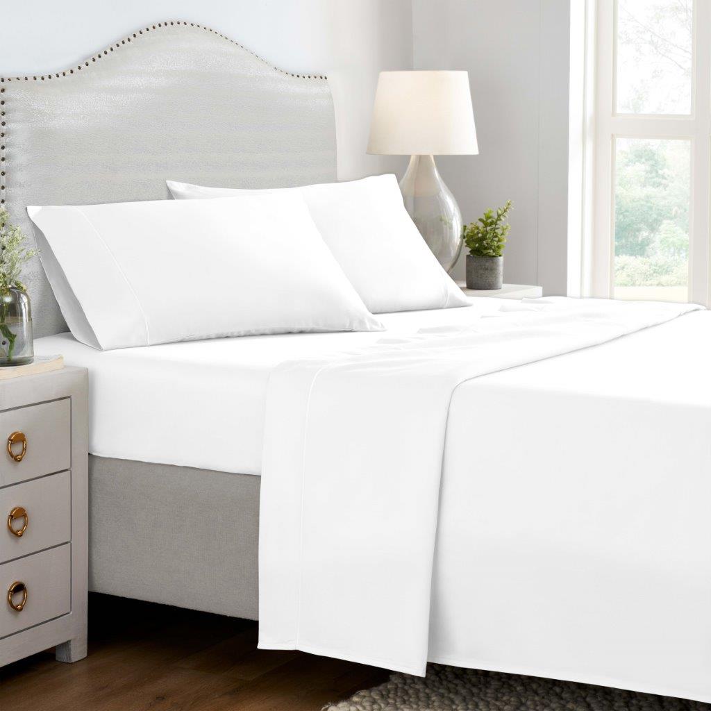 Premium 1500 Thread Count Egyptian Cotton Sheet Set - Embroidered Marrow Stitch - Ultra Soft & Breathable Bedding for Luxury Hotels & Master Bedrooms