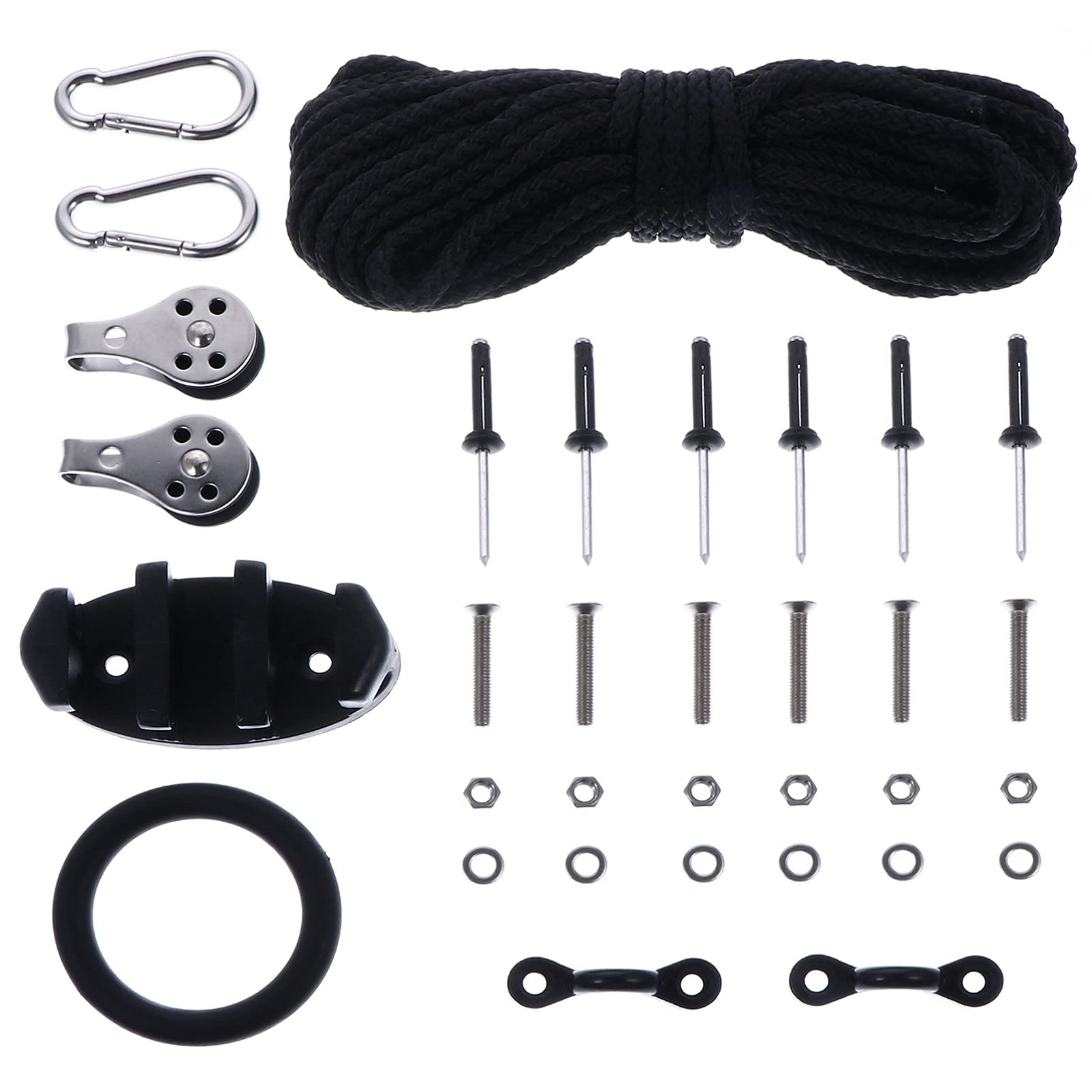 **BESPORTBLE Kayak Anchor Trolley System Kit – Fishing Kayak Accessories, Boat Anchor Kit with Plastic Rivets – Perfect for Canoeing, Glamping & Outdoor Adventures**    *(Optimized for Google SEO, includes use case: ideal for canoeing, glamping, and outdoor activities.)*