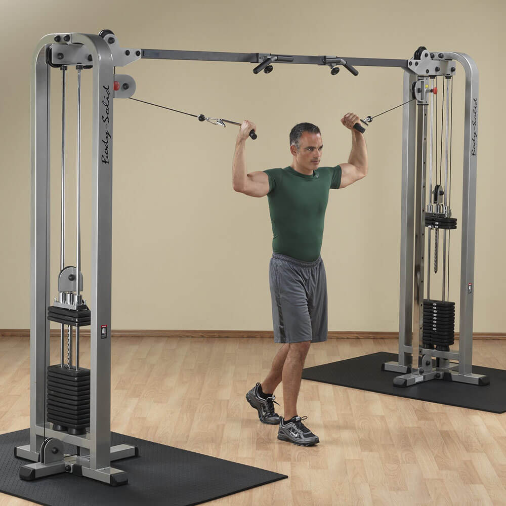 Body Solid Pro Clubline Cable Crossover SCC1200G - Professional Gym Equipment for Home & Commercial Use - Perfect for Strength Training, Chest Workouts & Full-Body Exercises