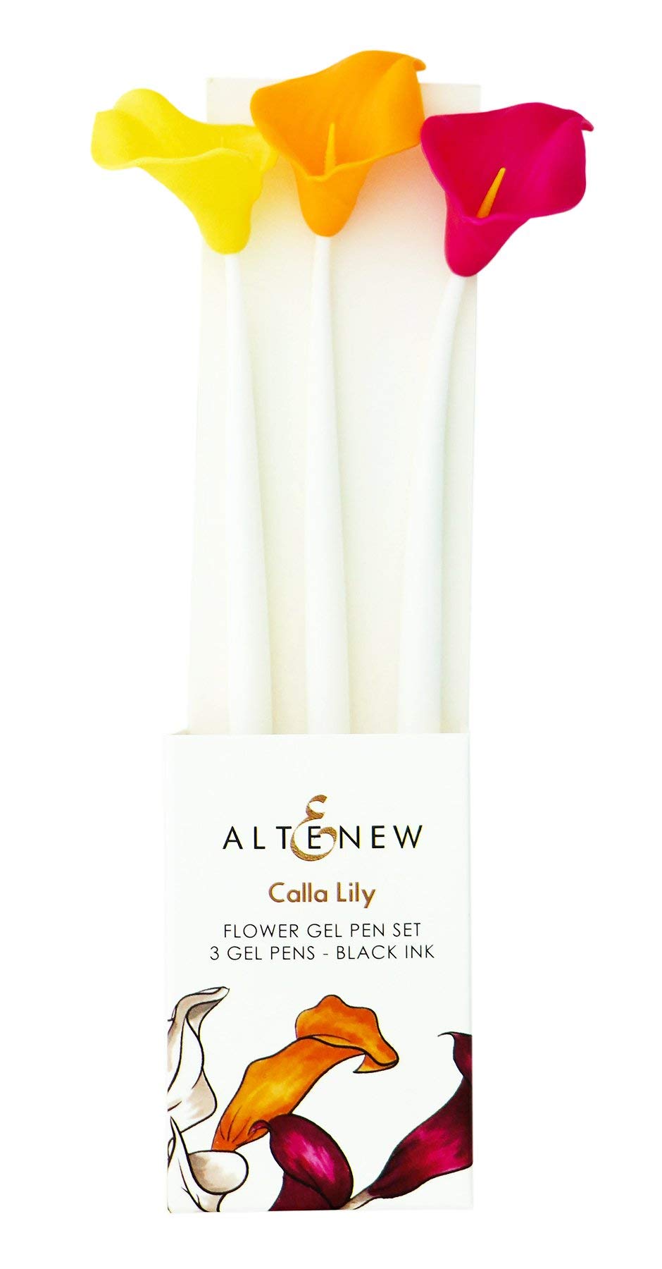 Altenew Flower Gel Pen Set - Calla Lily Design, Premium Silicone Craft Pens with Comfortable Grip, Unique Gift for Artists & Crafters | Perfect for Scrapbooking, Journaling & Handmade Card Making