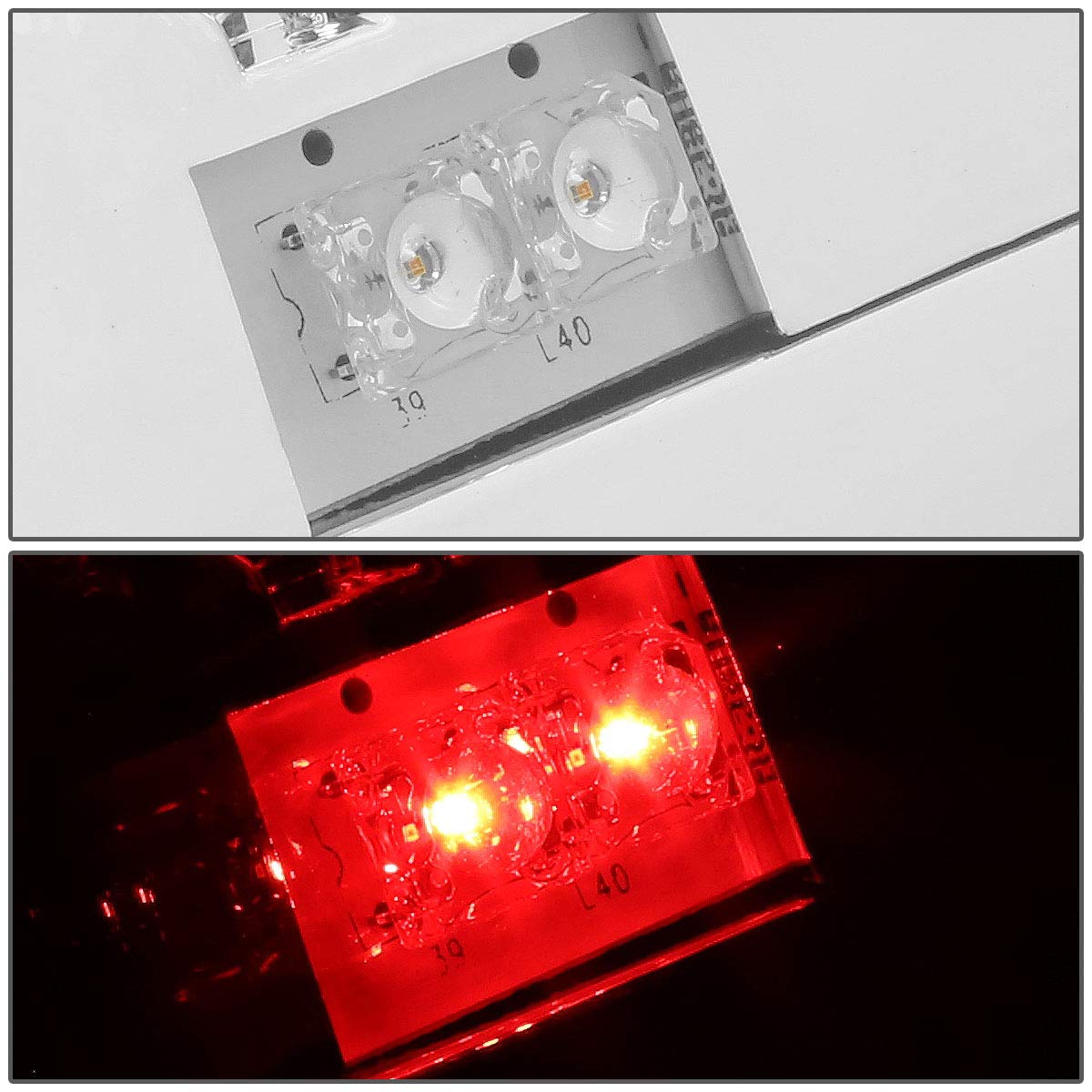 Auto Dynasty 3D LED Bar Tail Brake Lights for 2003-2007 Chevy Silverado & GMC Sierra Fleetside - Chrome Housing with Clear Lens - Enhanced Visibility & Style for Night Driving & Towing