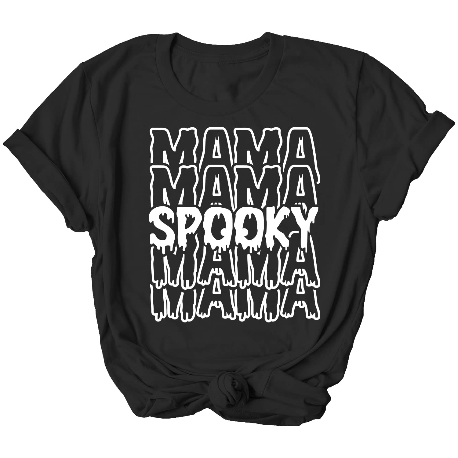 Spooky Mama Halloween T-Shirt for Women - Witch Mom Shirt for Spooky Season & Halloween Parties - Perfect for Costumes, Trick or Treating & Festive Celebrations