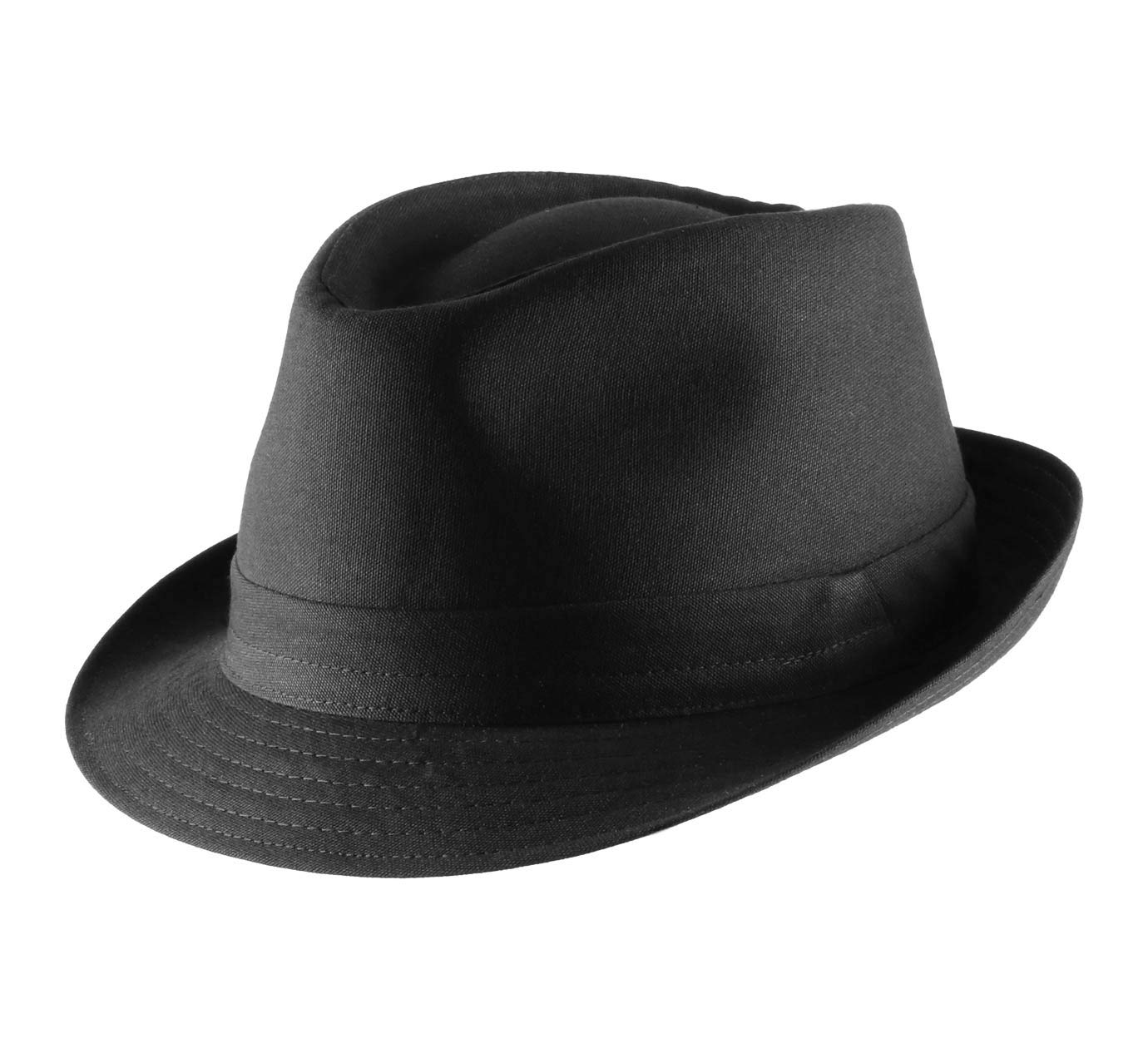Classic Trilby Hat for Men & Women - Vintage Style Fedora with Brim - Perfect for Outdoor Events, Weddings & Fashion