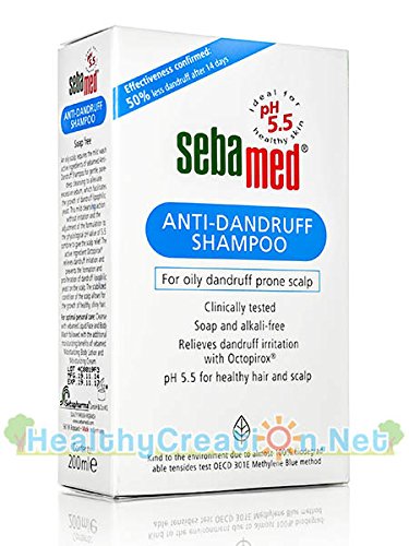 Sebamed Anti-Dandruff Shampoo for Men & Women - 200ml - pH 5.5 Balanced Formula for Scalp Care - Soothes Itchy Scalp & Fights Flakes - Ideal for Daily Use at Home or Travel