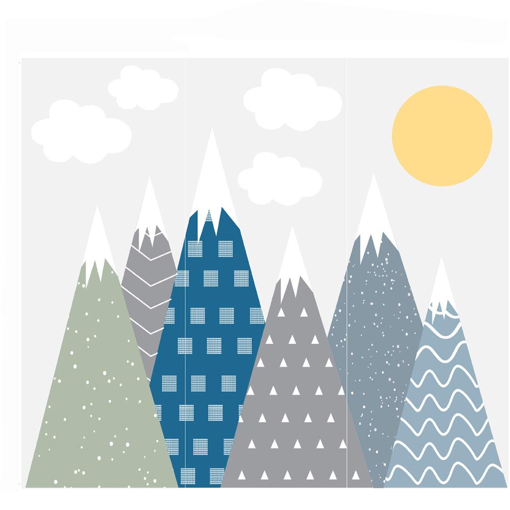 Nordic Style Cute Gable Wall Stickers - Eco-Friendly Tile Decals for Kids Room Decor (3 Sheets) - Perfect for Nursery, Playroom & Bedroom Wall Decoration