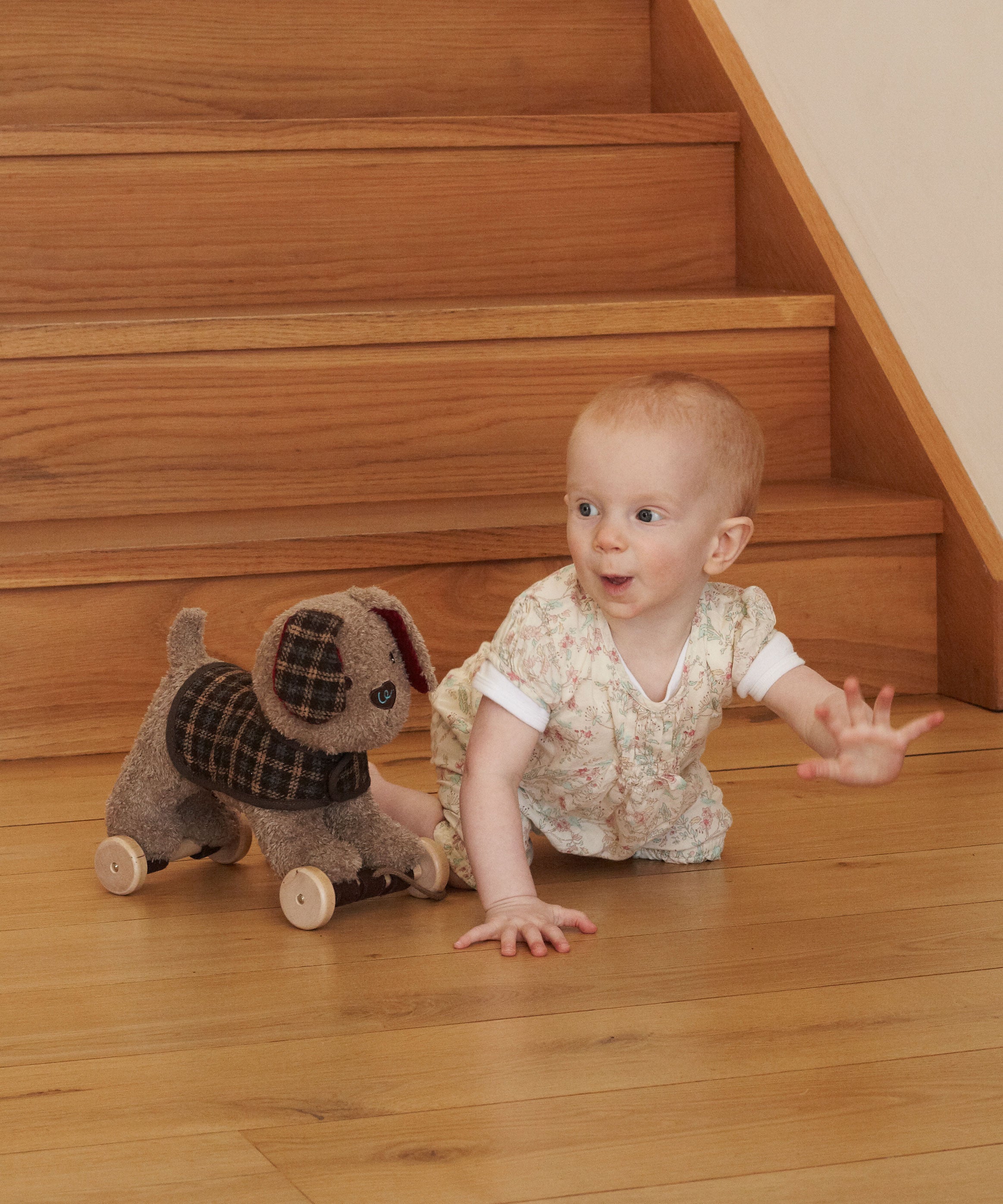 Percy Pup Pull Along Toy - Interactive Dog Toy for Toddlers, Durable Wooden Pull Toy for Kids - Perfect for Indoor Play, Outdoor Walks & Early Childhood Development