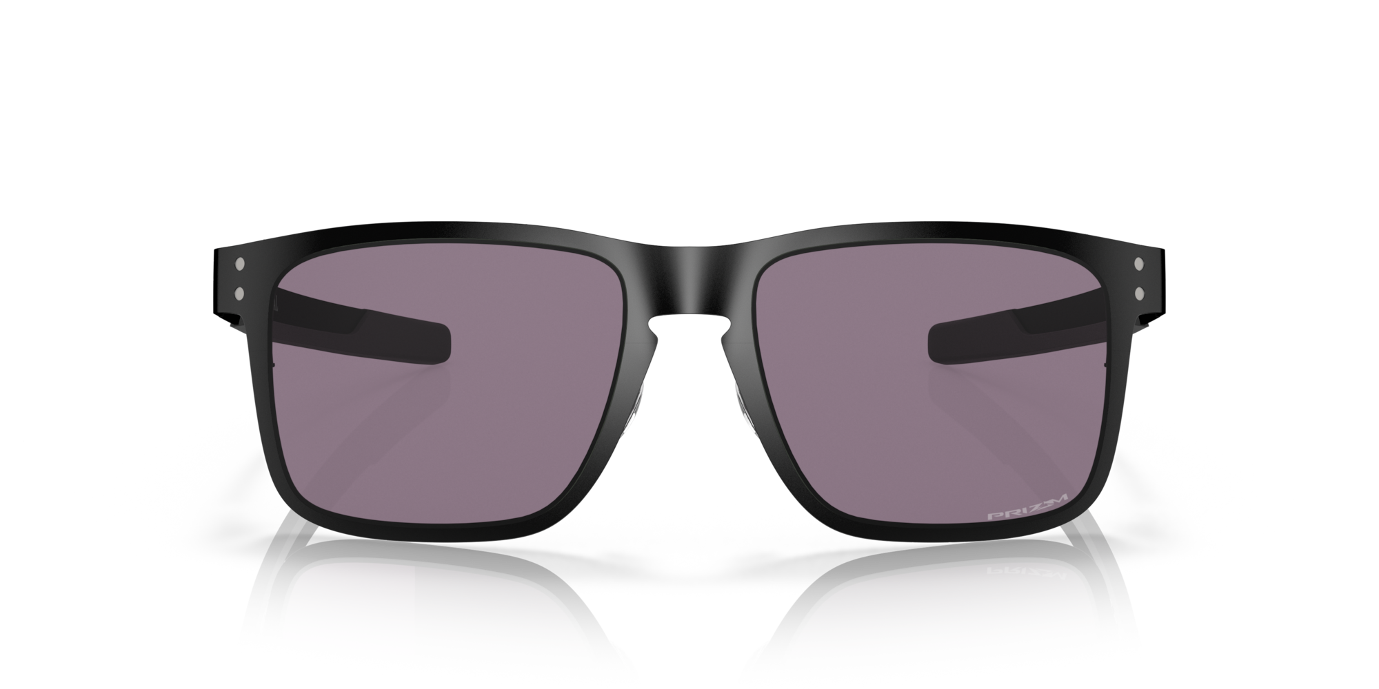 Oakley Holbrook Metal Sunglasses - Matte Black Frame with Prizm Grey Lenses for Men & Women | UV Protection, Lightweight & Durable | Perfect for Driving, Outdoor Sports & Everyday Wear
