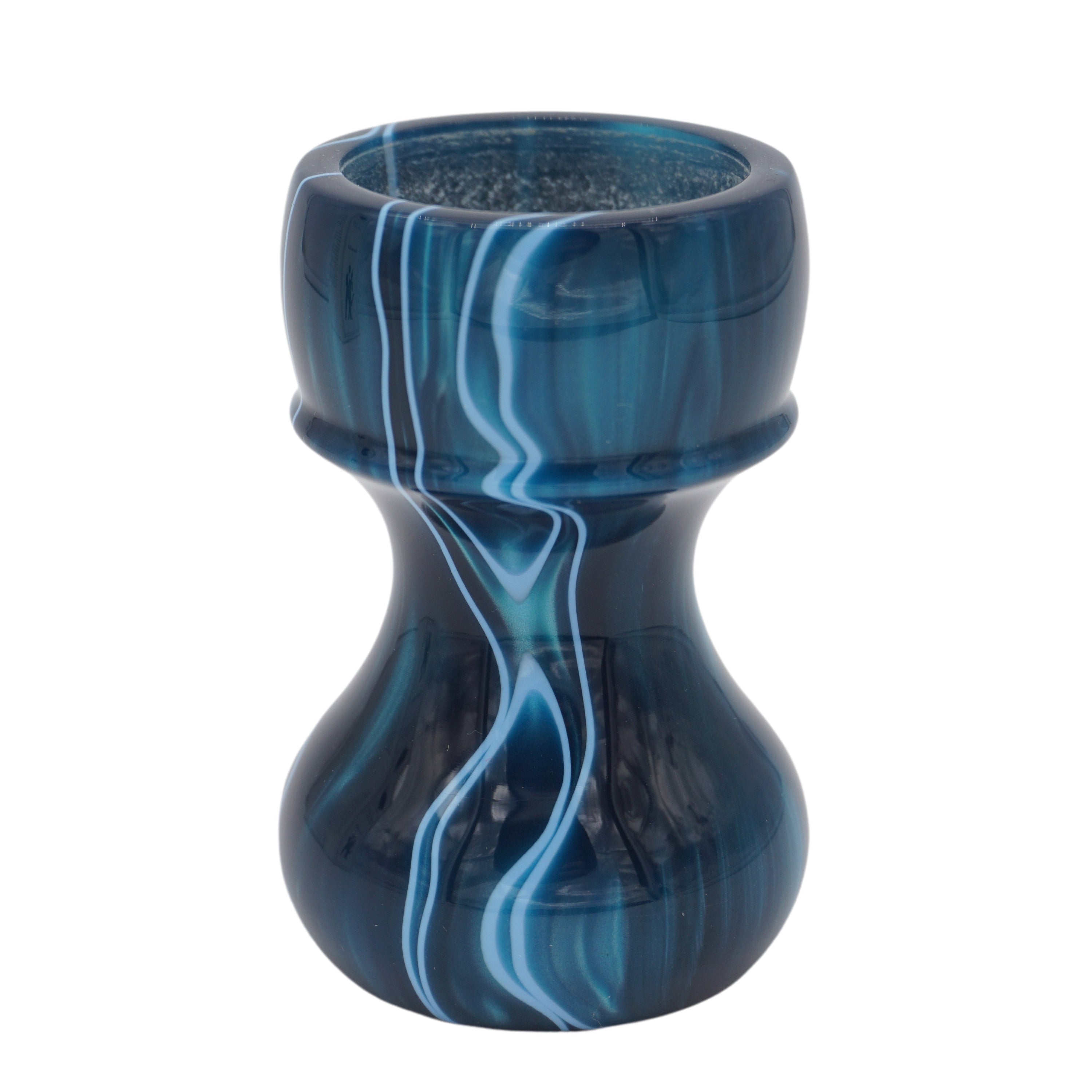 Premium Ocean Waves Handmade Shaving Brush Handle - Fits 24mm & 26mm Knots - Perfect for Wet Shaving, Grooming Kits & Luxury Bathroom Accessories