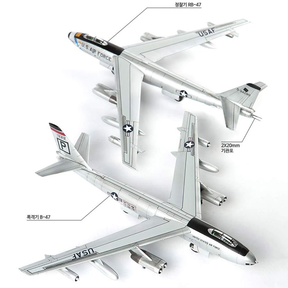 1/144 Scale USAF B-47 306th 8WM Bomber Plastic Model Kit - DIY Puzzle for Adults & Collectors - 9.7 x 9.2 Inch Display Aircraft - Perfect for Hobbyists, Gifts & Home/Office Decoration
