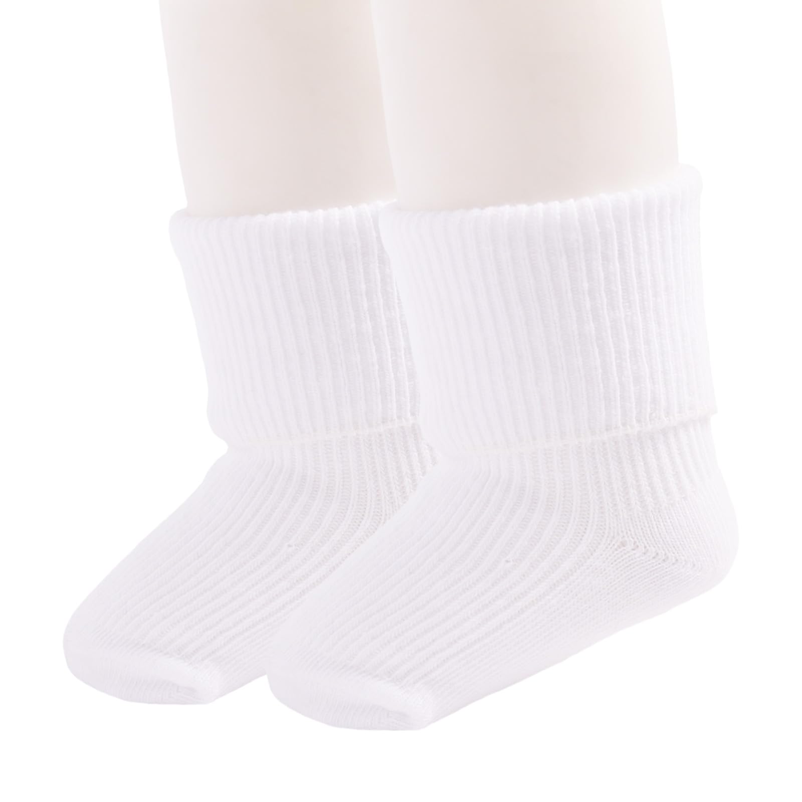 Adorable Baby Girl Socks with Eyelet Triple Lace Ruffles - Soft Turn Cuff Ankle Dress Socks for Newborns, Infants & Toddlers (2/3/5 Pairs) - Perfect for Special Occasions, Photo Shoots & Everyday Wear