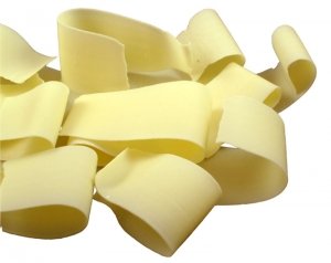 Belgian White Chocolate Ribbon Shavings 5.5Lbs - Baking & Dessert Decor
