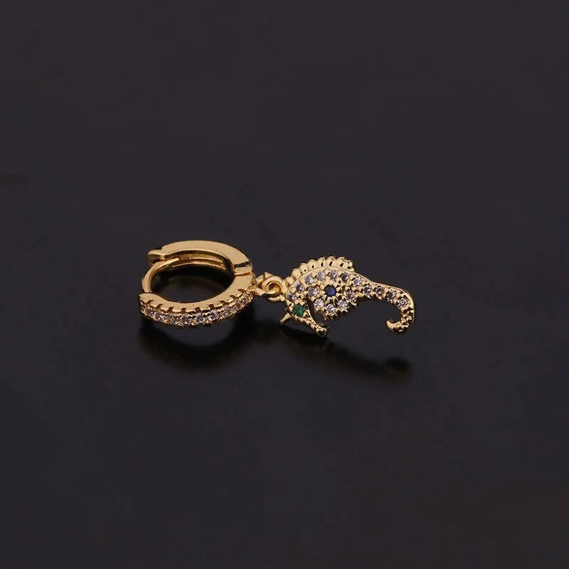 18K Gold Hoop Earrings for Women - Dangle Huggie Earrings Set, Boho Chic Hoop Earrings Jewelry | Perfect for Wedding, Party & Everyday Wear | HSPJ266