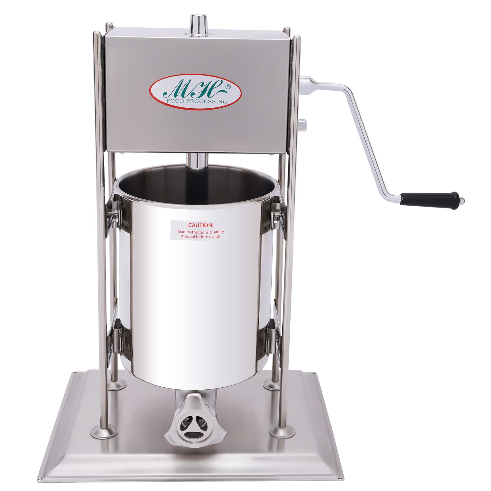 Commercial Manual Churros Maker Machine - 10L Stainless Steel Spanish Donut Churrera with 4 Nozzles - Perfect for Home, Restaurants, Bakeries & Cafes - Make Authentic Churros for Parties, Street Fairs & Dessert Shops